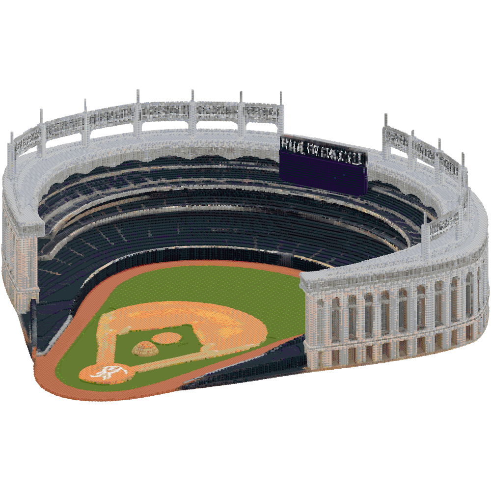 Yankee Stadium, a baseball stadium,... | Minecraft Build - BlockGPT