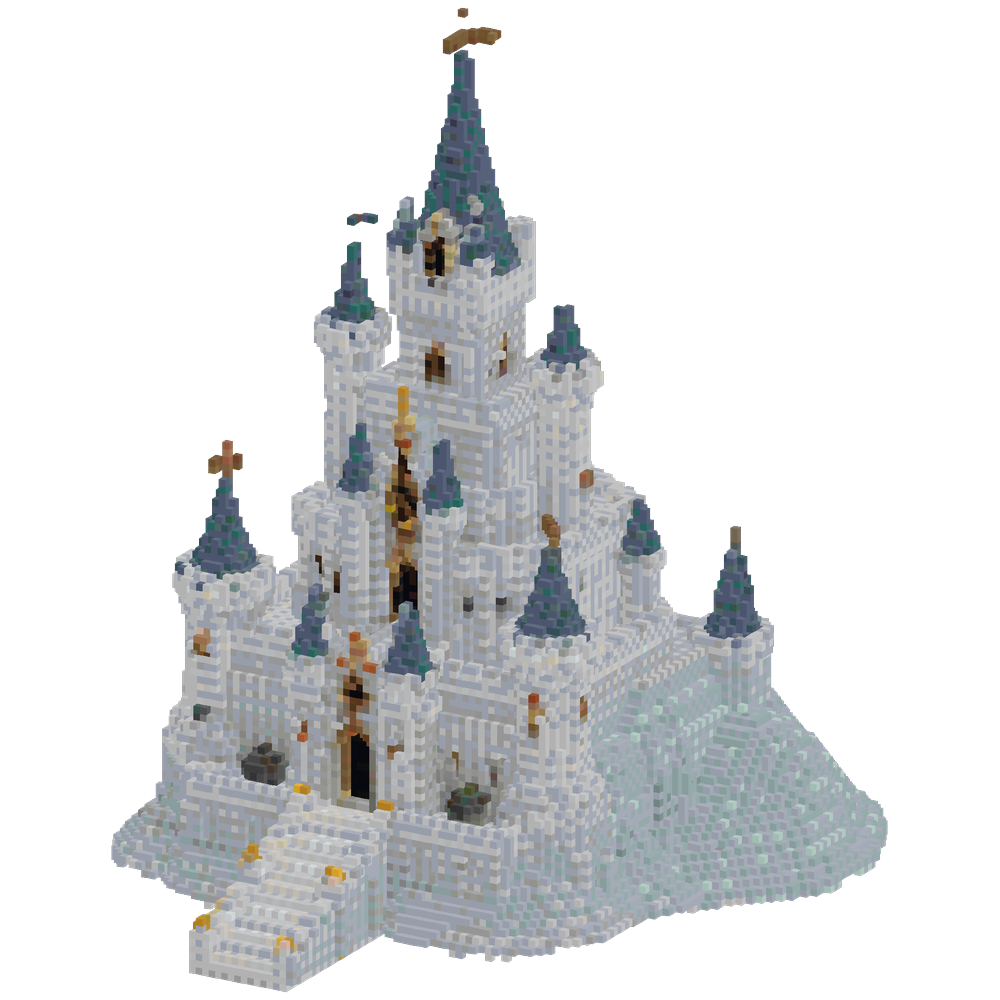 make a large elden ring inspired ca... | Minecraft Build - BlockGPT