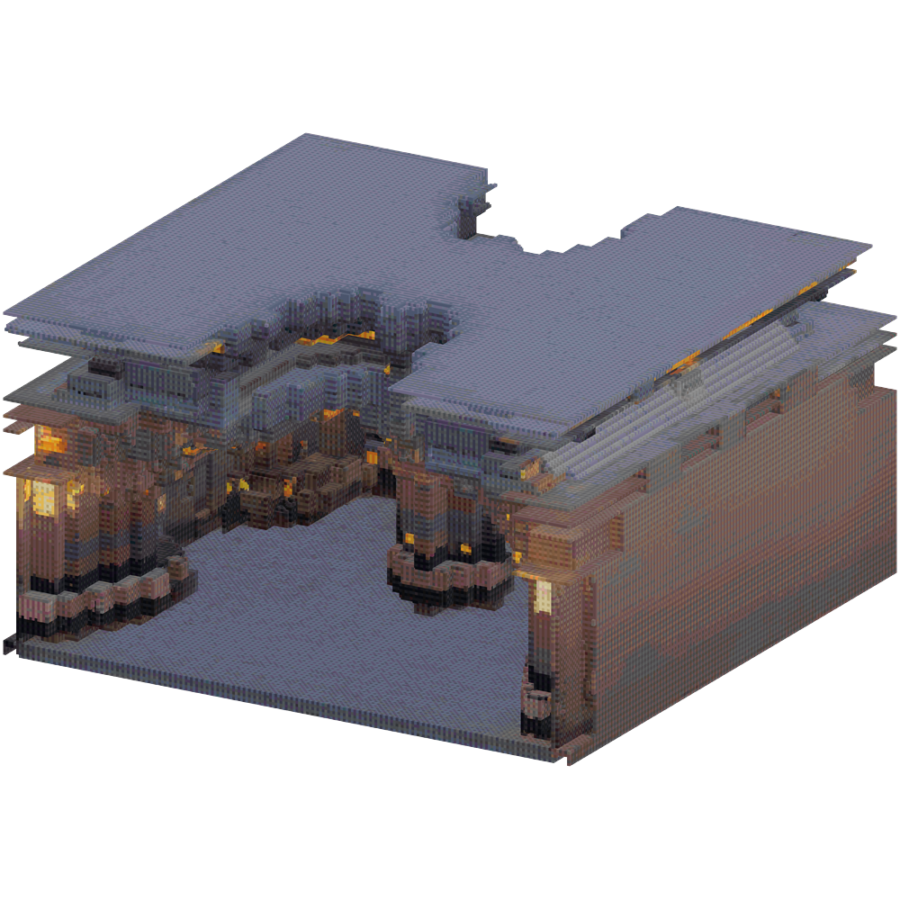 Use the reference image as style gu... | Minecraft Build - BlockGPT