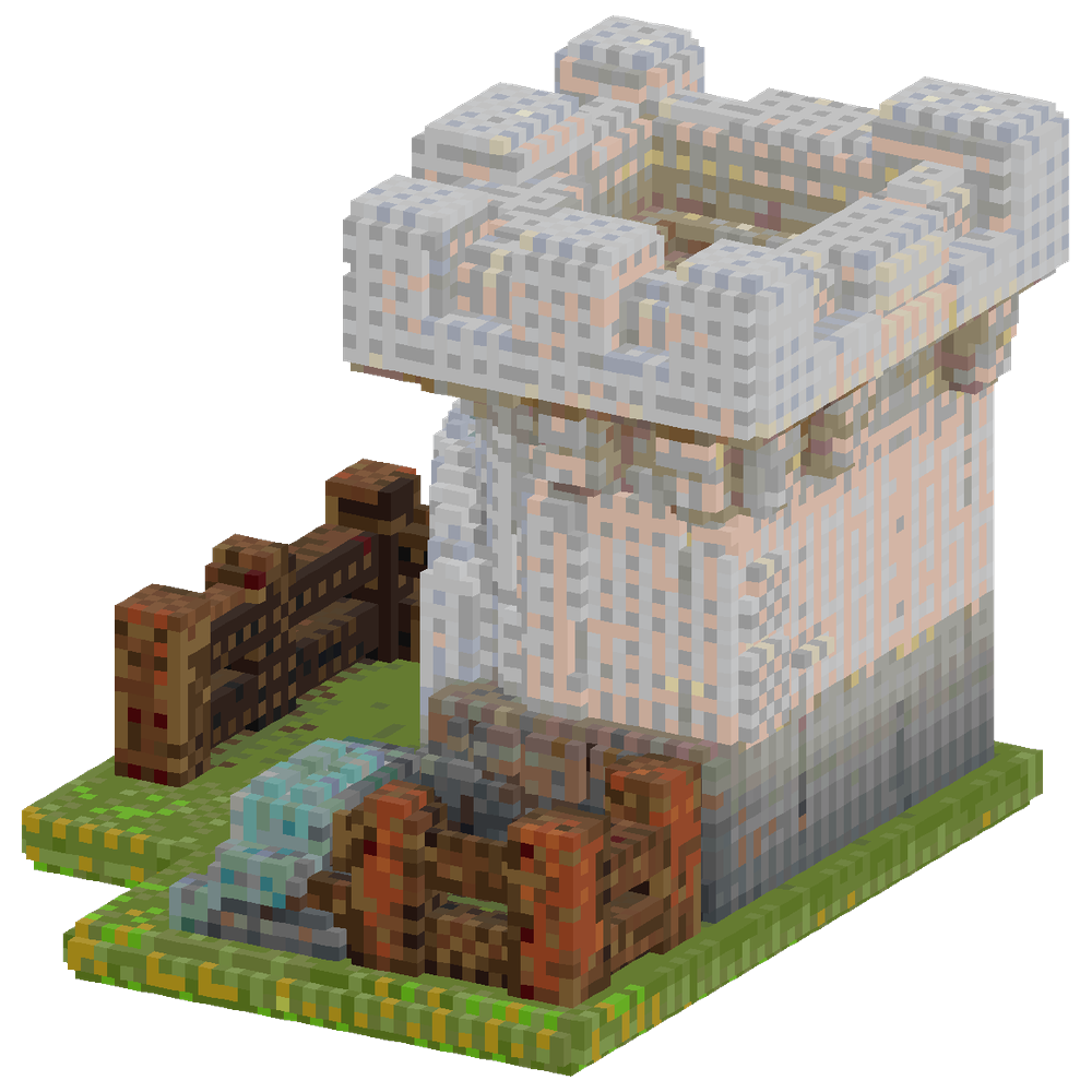 Make a Medieval beta style Minecraf... | Minecraft Build - BlockGPT