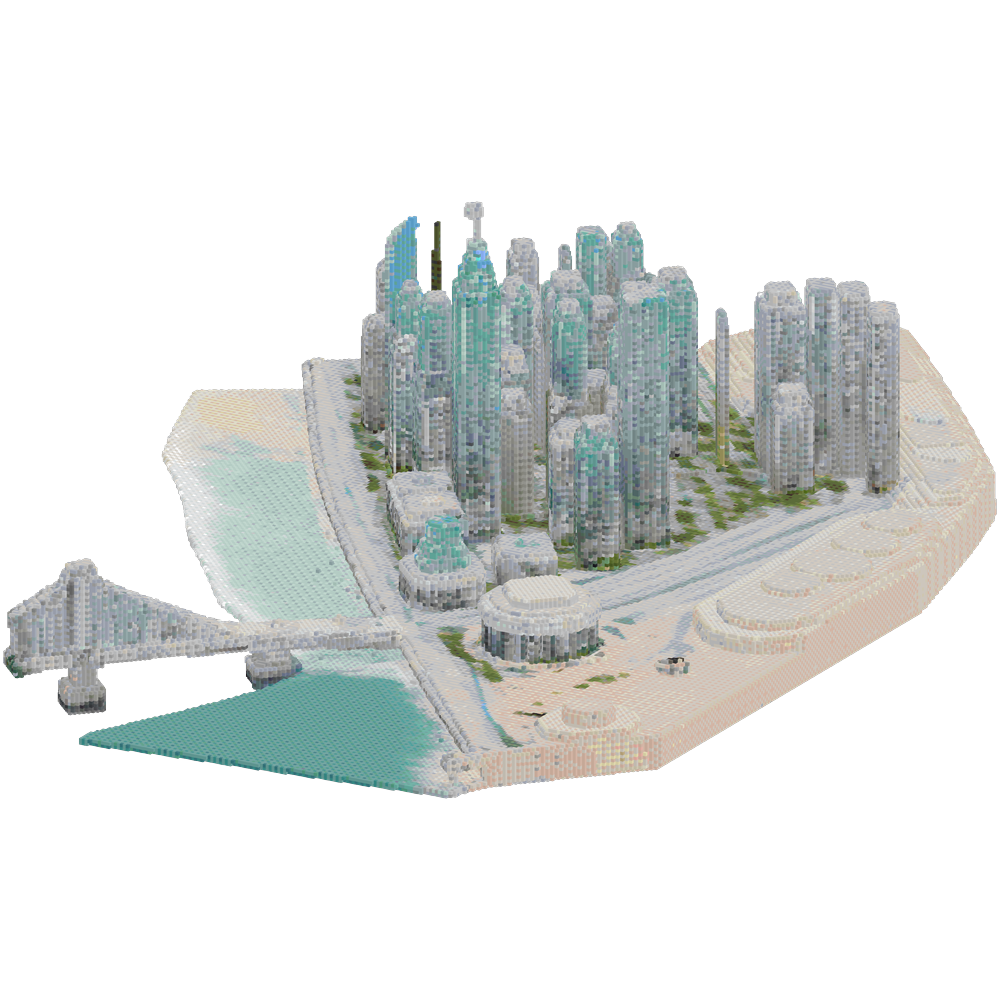 Create a large modern coastal city ... | Minecraft Build - BlockGPT