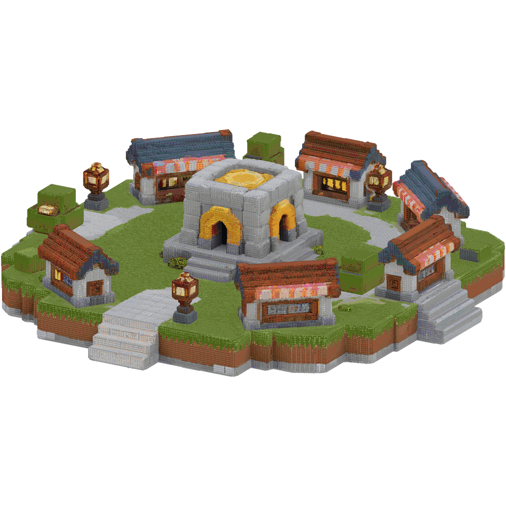 Minecraft lobby spawn build, medium... | Minecraft Build - BlockGPT