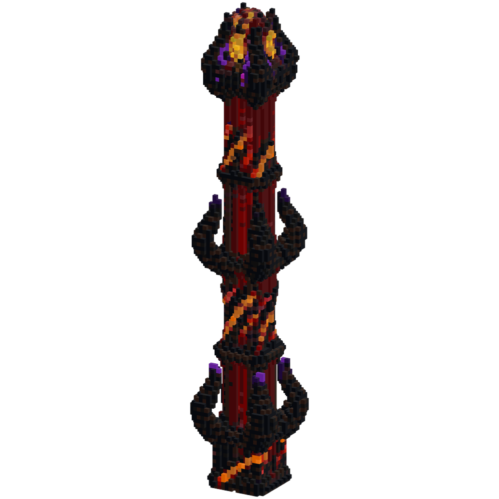 A nether tower containing a vault | Minecraft Build - BlockGPT