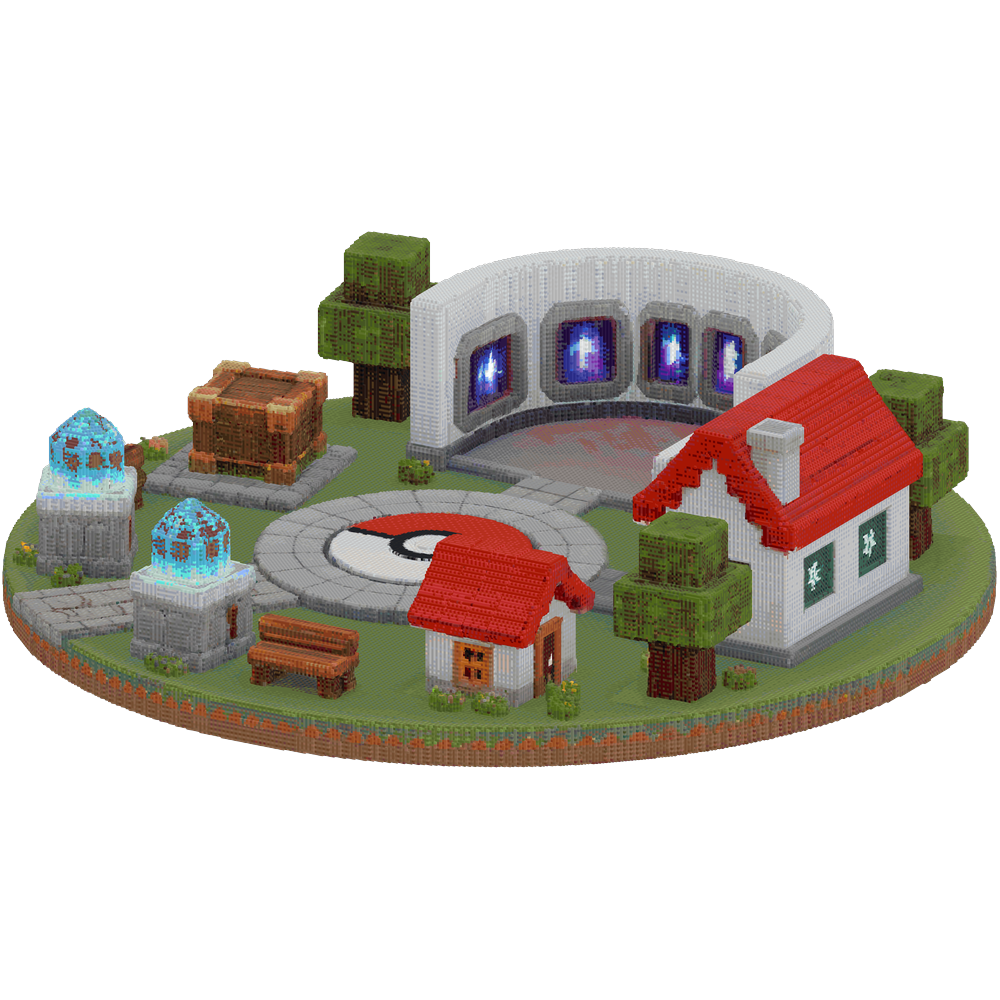 Large Minecraft spawn hub, Pokemon ... | Minecraft Build - BlockGPT