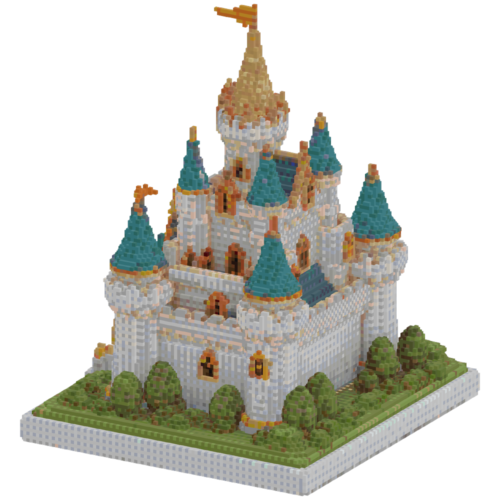 gorgeous 30x30 castle plot | Minecraft Build - BlockGPT