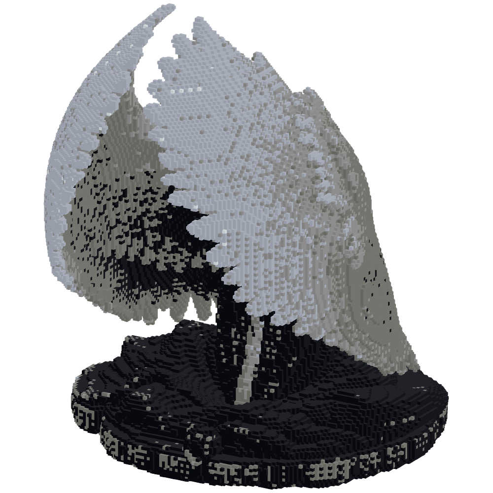 Gothic angel Praying | Minecraft Build - BlockGPT