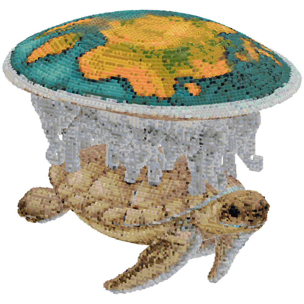 i want to make a sea turtle with a ... | Minecraft Build - BlockGPT