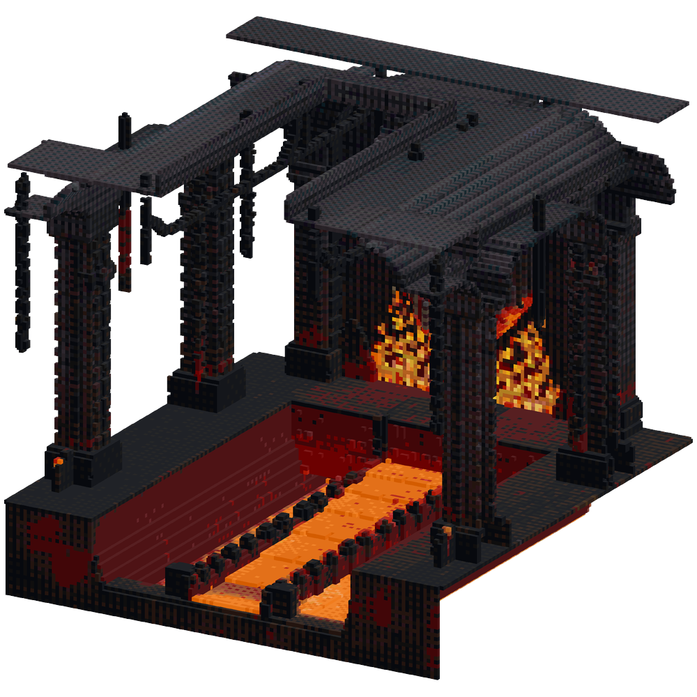A massive Minecraft underground hal... | Minecraft Build - BlockGPT
