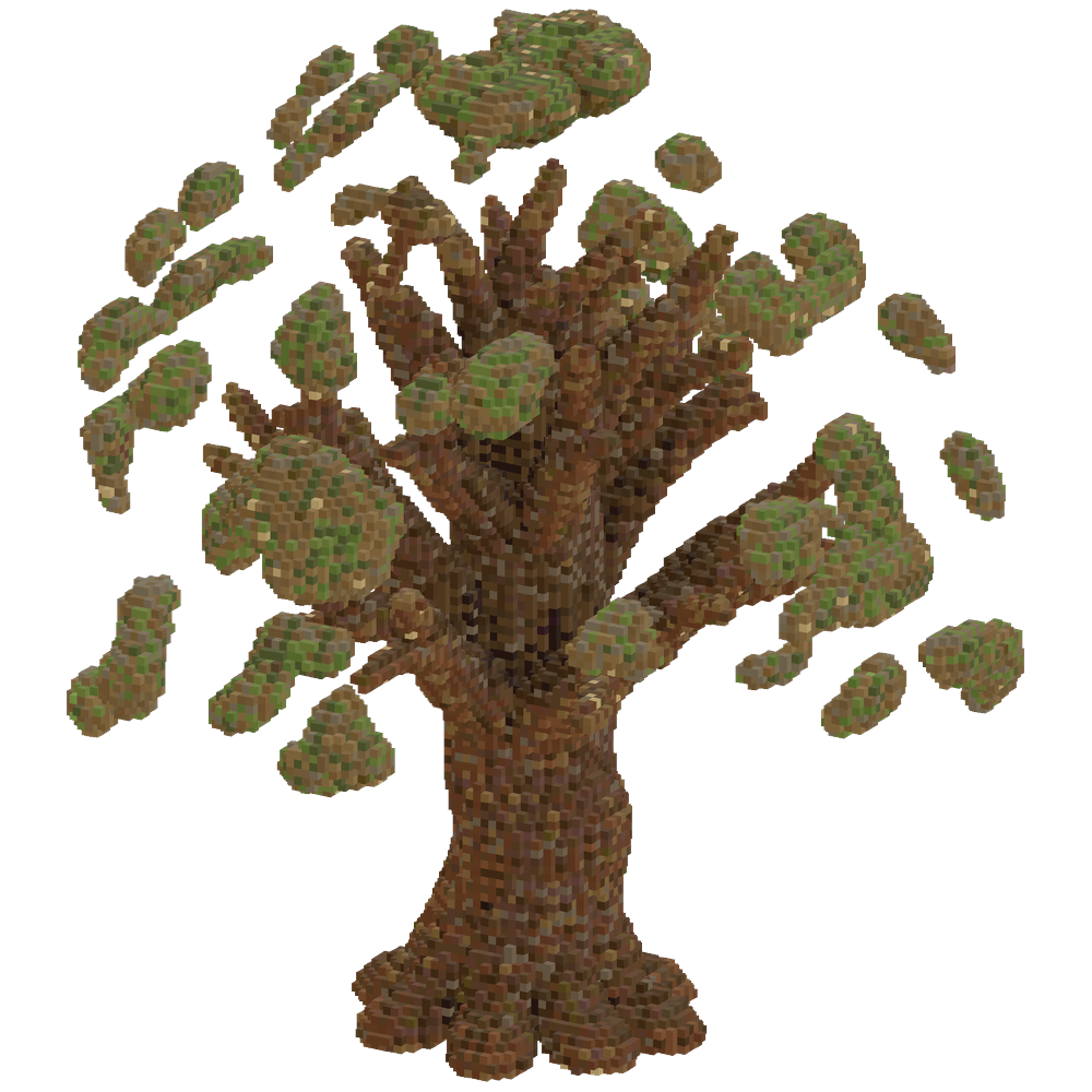 Pale oak massive tree | Minecraft Build - BlockGPT