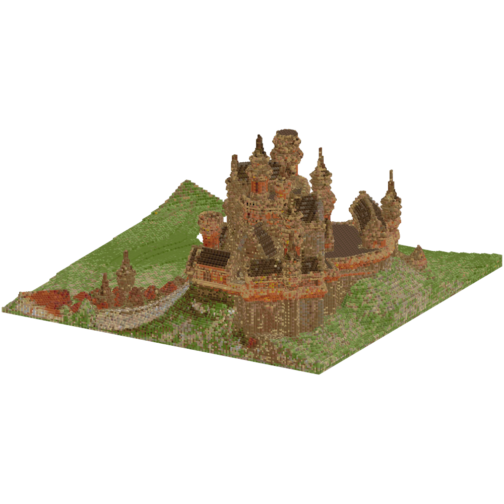 PROMPT: Design a massive Minecraft... | Minecraft Build - BlockGPT