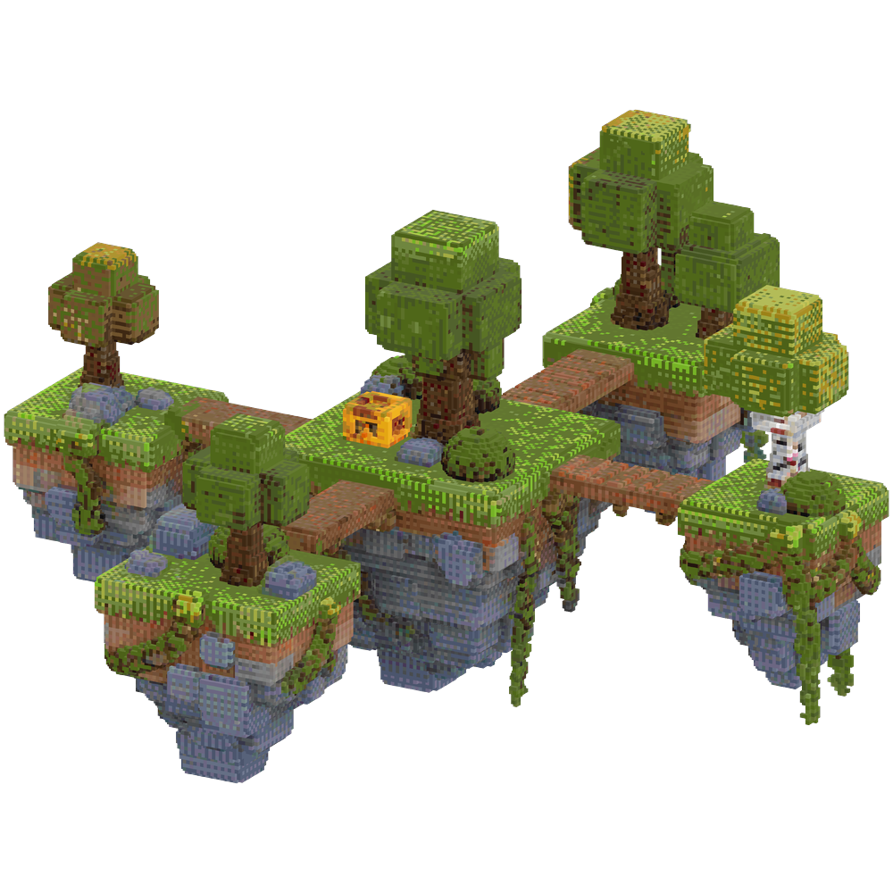 Create a detailed SkyWars map in a ... | Minecraft Build - BlockGPT
