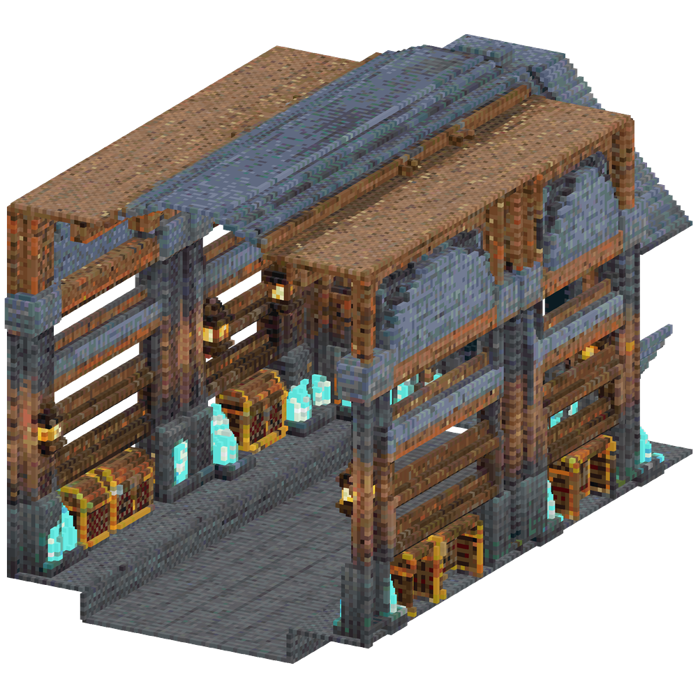 Generate a large underground Minecr... | Minecraft Build - BlockGPT
