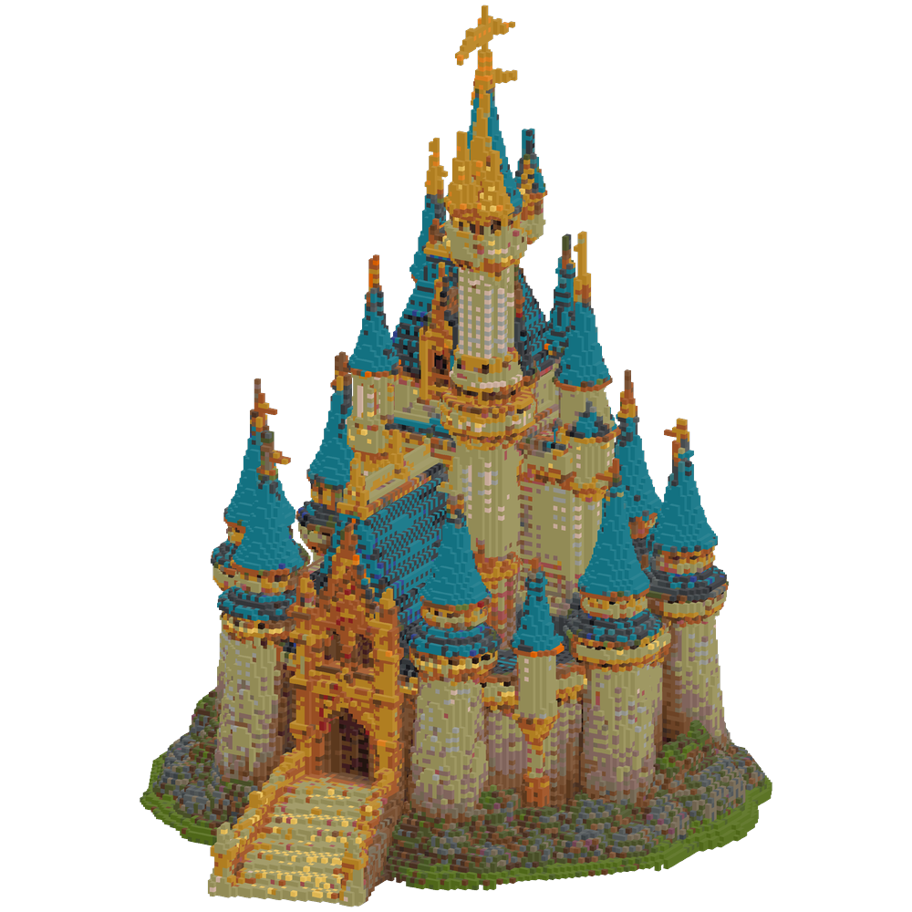 fancy fantasy castle | Minecraft Build - BlockGPT