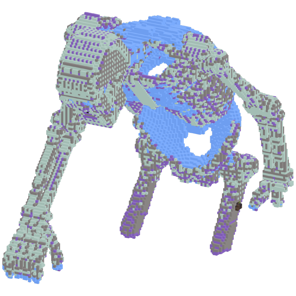 A massive ancient skeleton rises fr... | Minecraft Build - BlockGPT