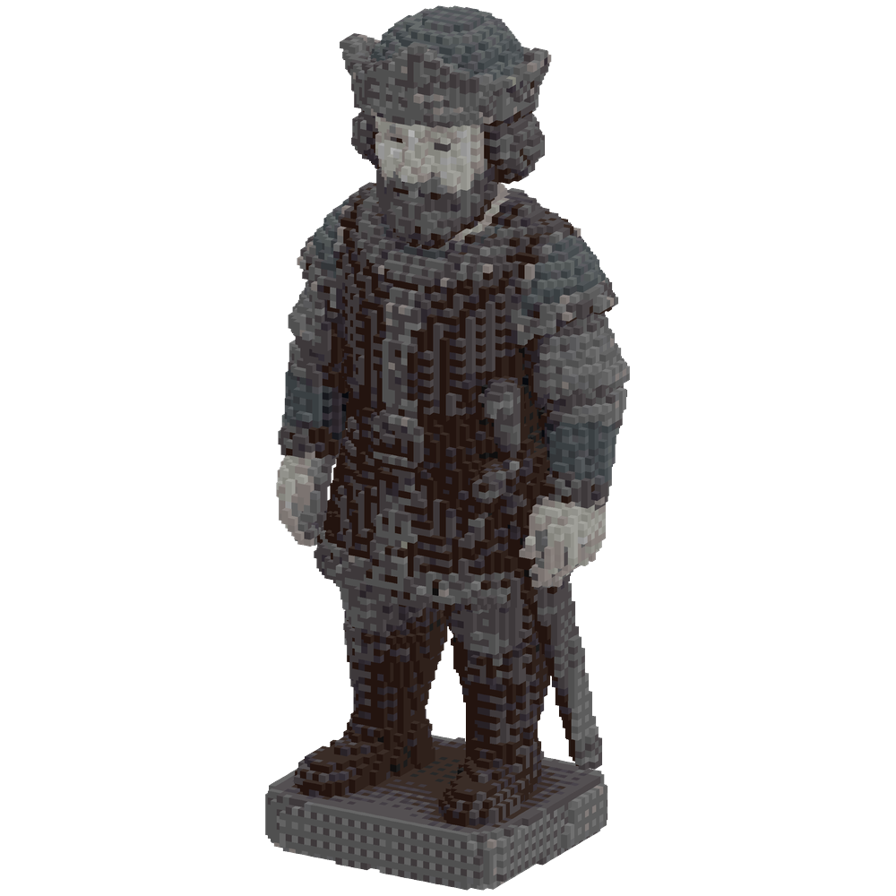 statue small medieval | Minecraft Build - BlockGPT
