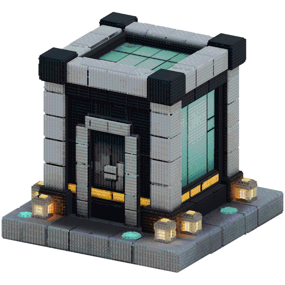 Minecraft modern vault structure, e... | Minecraft Build - BlockGPT