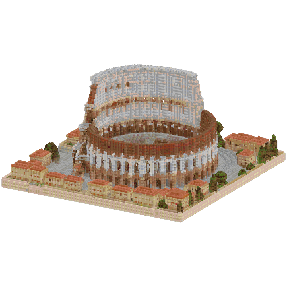 generate a schematic of the collose... | Minecraft Build - BlockGPT