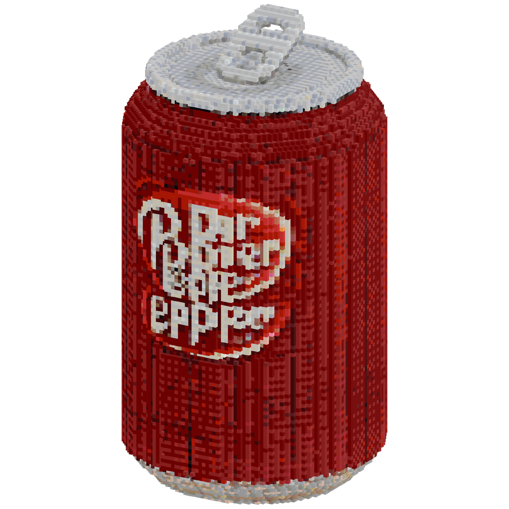 128 blocks tall DR Pepper Can | Minecraft Build - BlockGPT