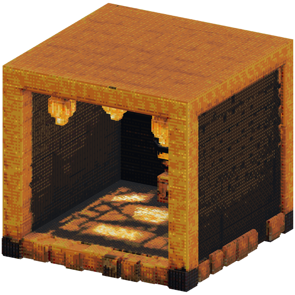 A completely enclosed, massive Mine... | Minecraft Build - BlockGPT