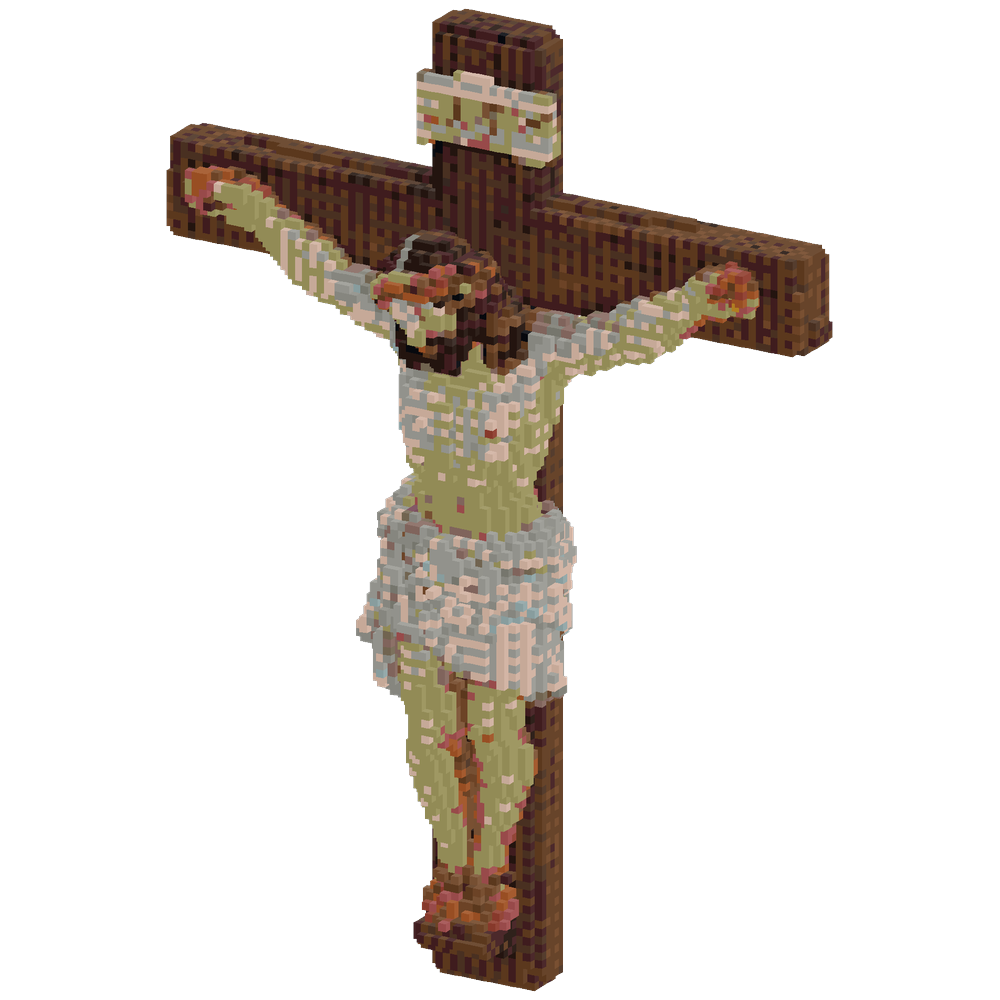 Generate me a picture of Jesus Chri... | Minecraft Build - BlockGPT