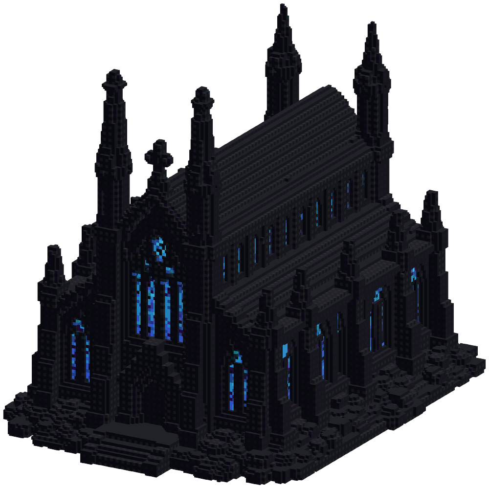 dark gothinc cathedral themed after... | Minecraft Build - BlockGPT