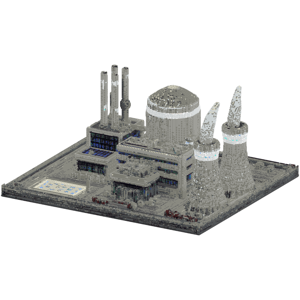 Minecraft 1.21.1 schematic, nuclear... | Minecraft Build - BlockGPT
