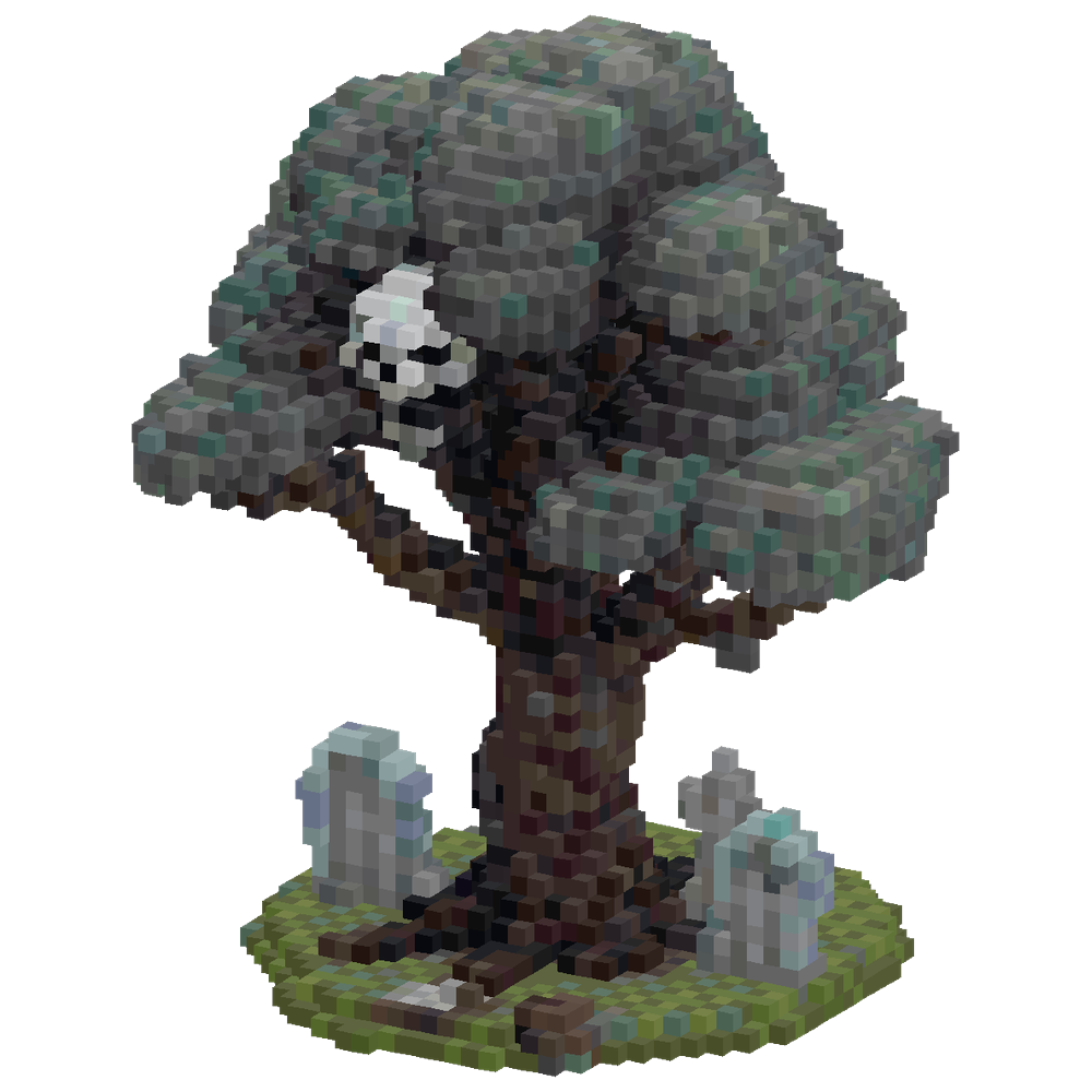 scary graveyard tree | Minecraft Build - BlockGPT