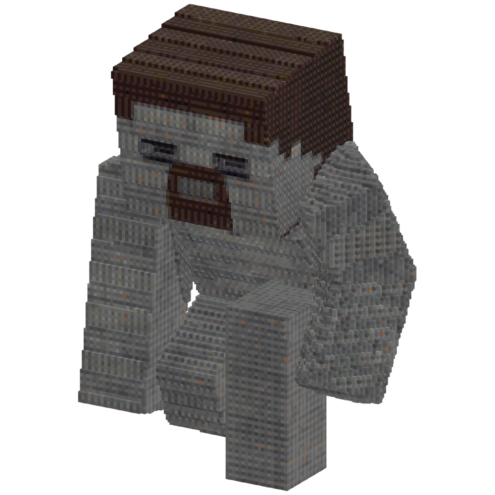 Make A Statue Of A Minecraft Player | Minecraft Schematic - BlockGPT