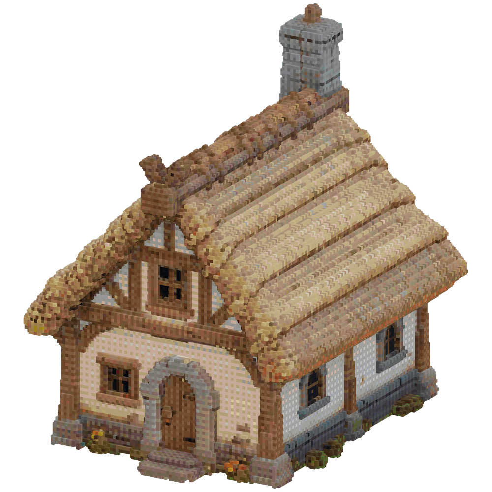 medieval thatched house | Minecraft Build - BlockGPT