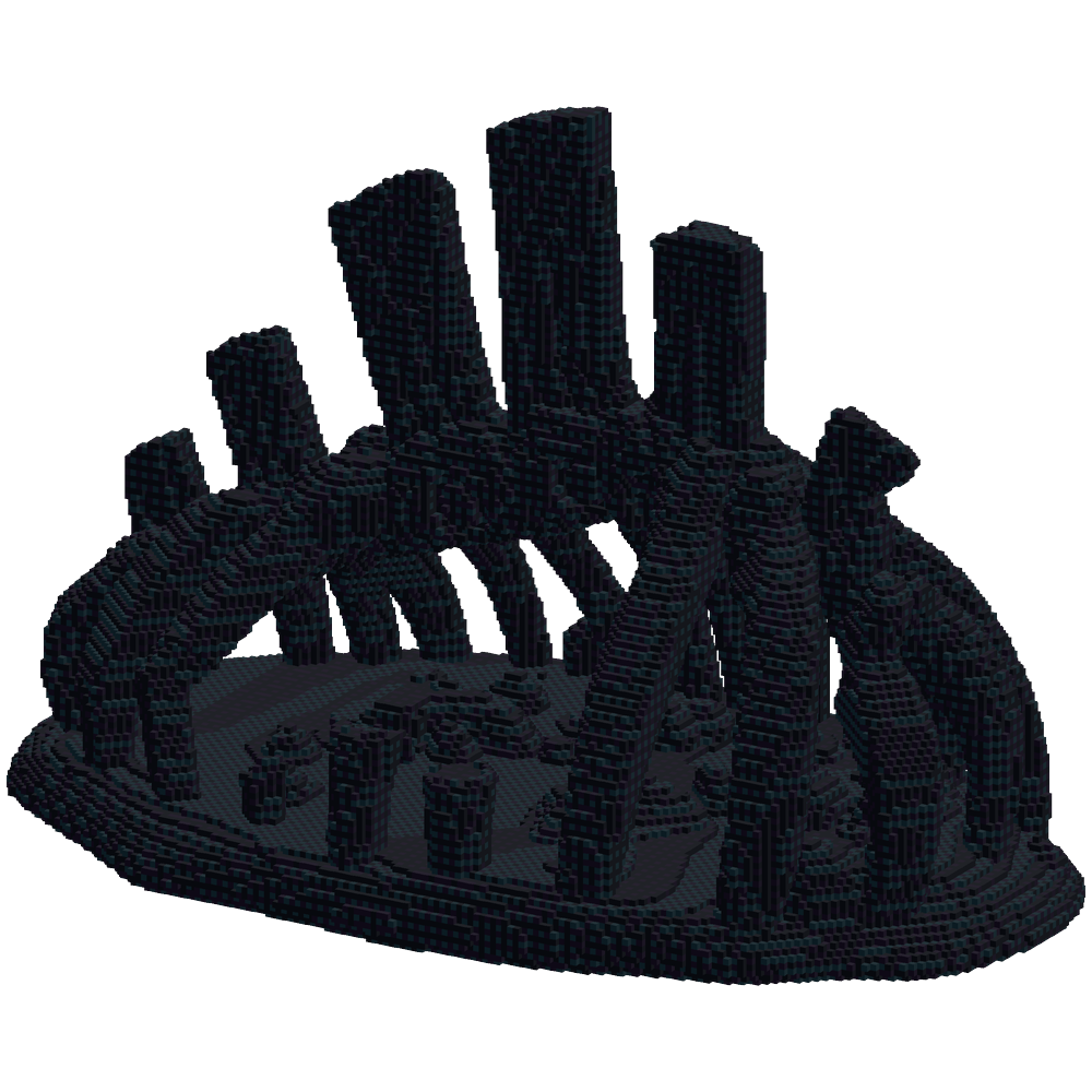 create me this giant bone structure | Minecraft Build - BlockGPT