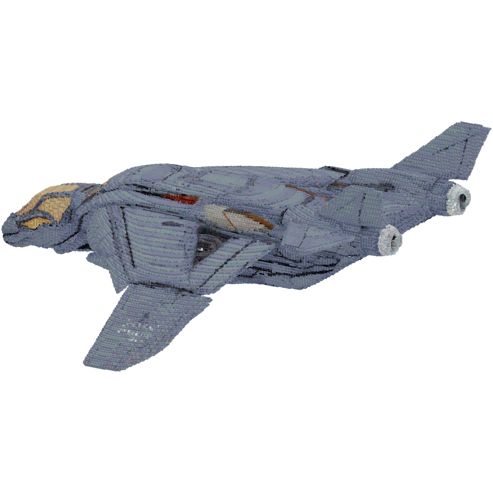 Voxel Minecraft dreadnought, Quinje... | Minecraft Build - BlockGPT