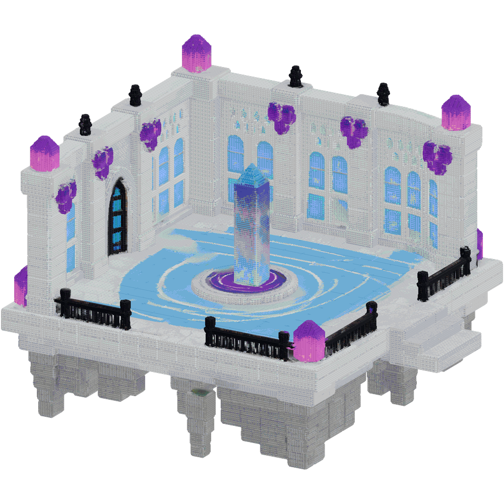 A floating sky platform arena with ... | Minecraft Build - BlockGPT