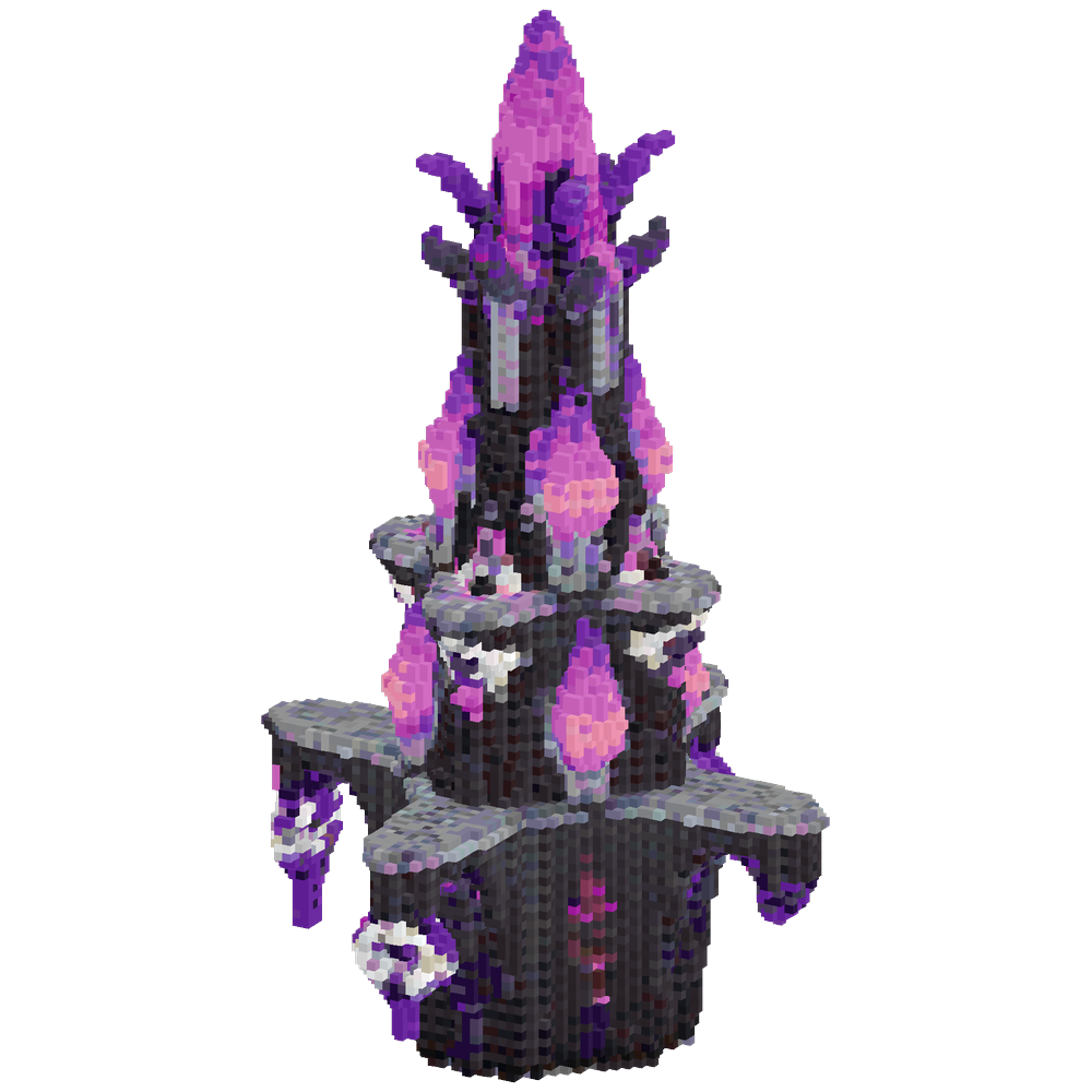 An end themed tower with a vault | Minecraft Build - BlockGPT