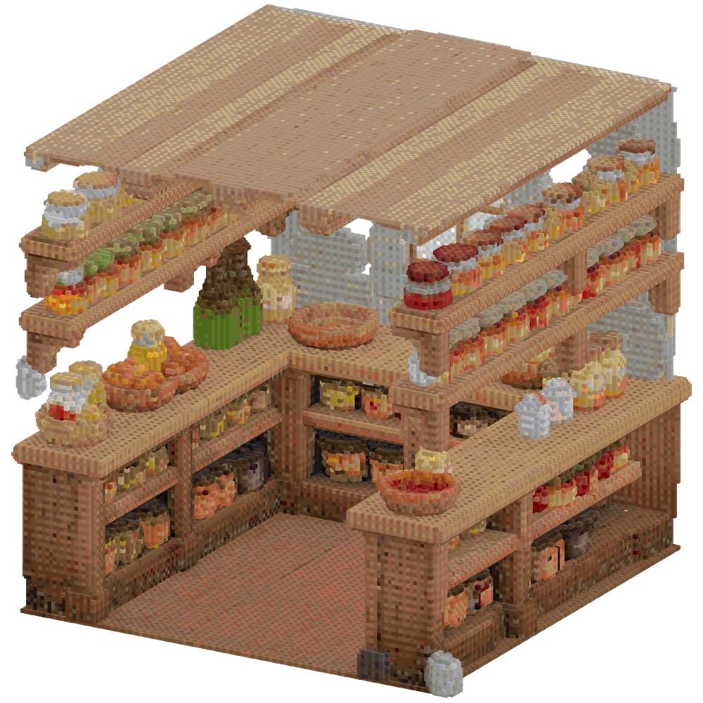 Create a complete pantry room inter... | Minecraft Build - BlockGPT
