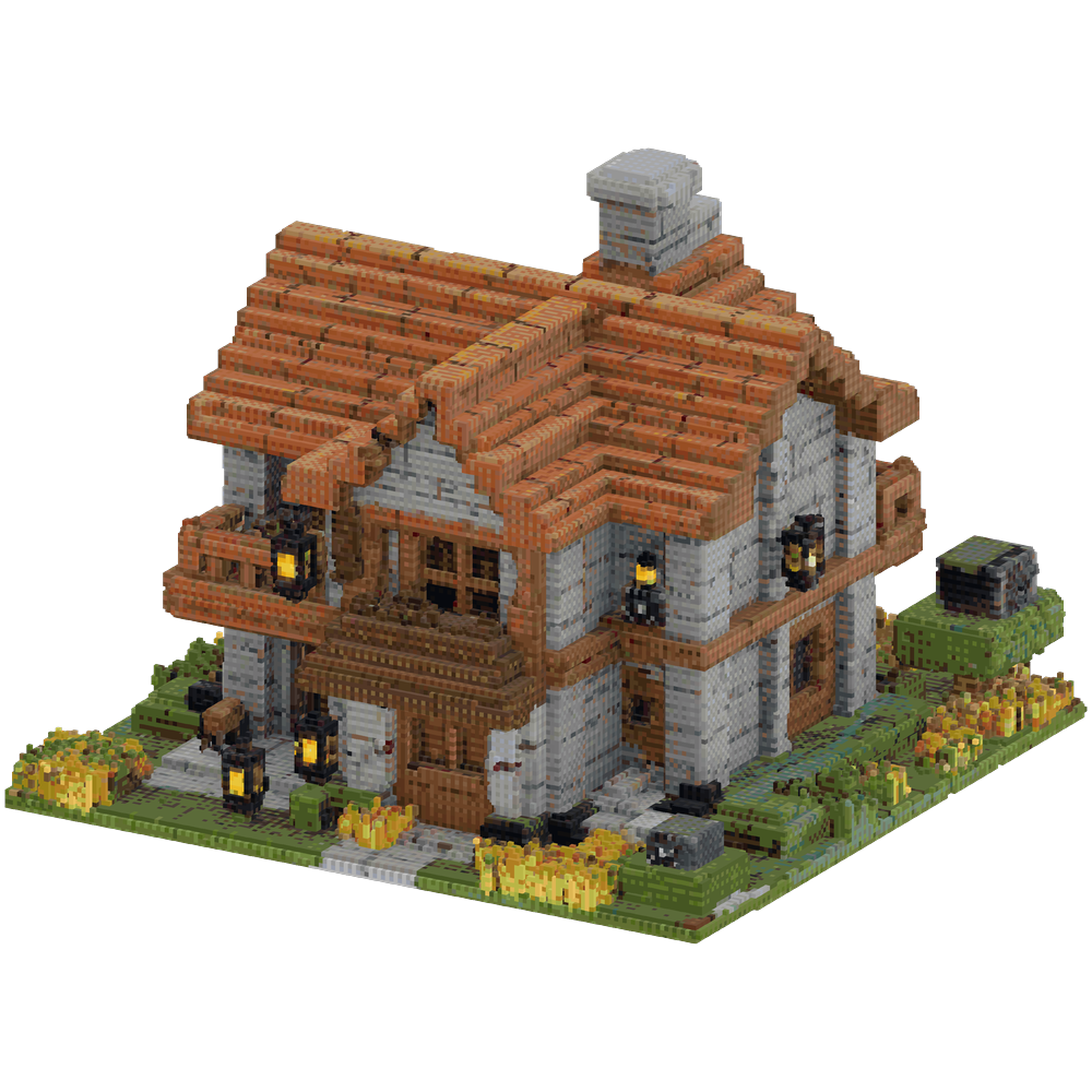 Generate a compact Minecraft starte... | Minecraft Build - BlockGPT