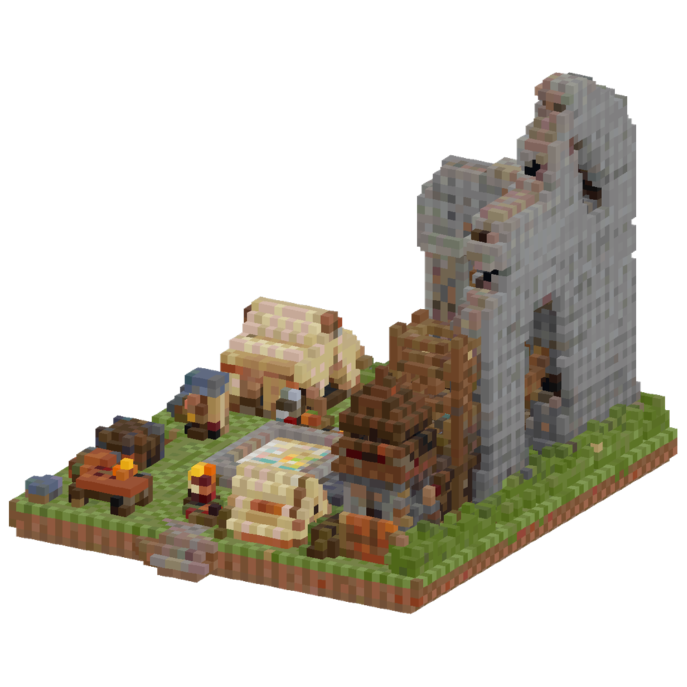 Minecraft spawn build, human-scale ... | Minecraft Build - BlockGPT