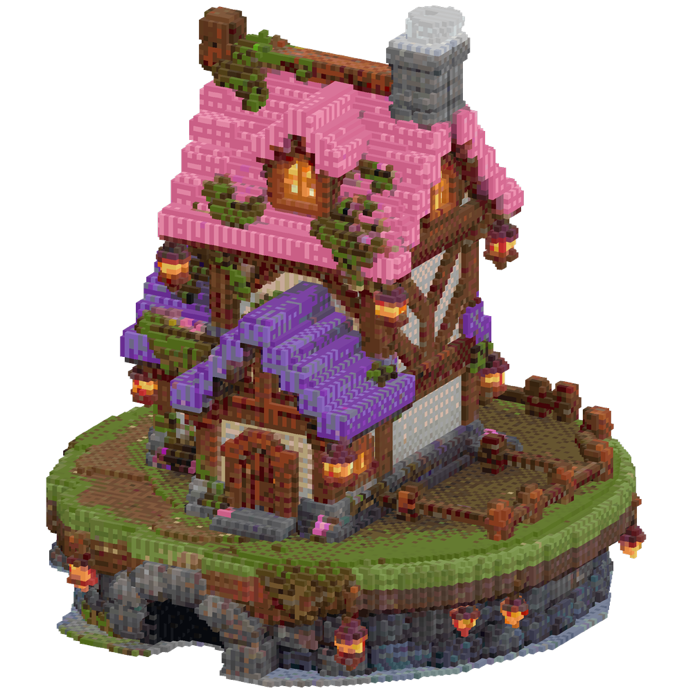 Create a medium-sized Minecraft fan... | Minecraft Build - BlockGPT