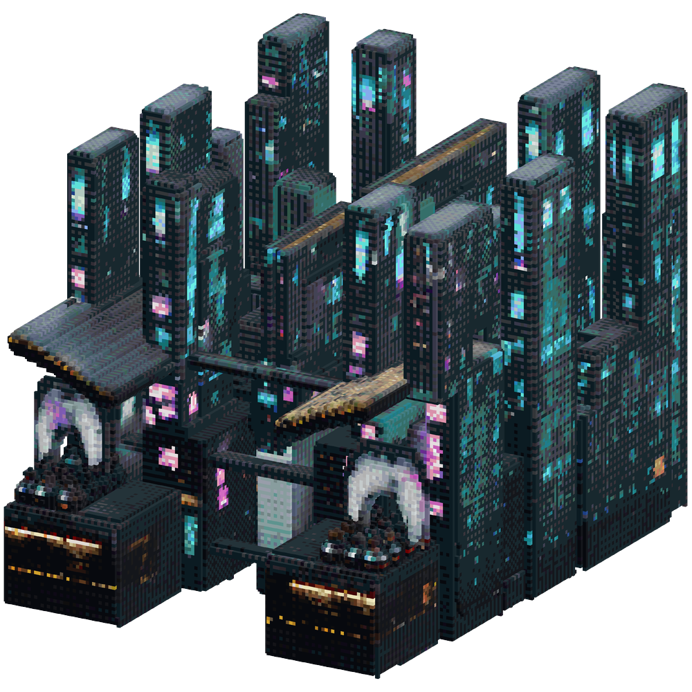 Massive cyberpunk megacity with ext... | Minecraft Build - BlockGPT