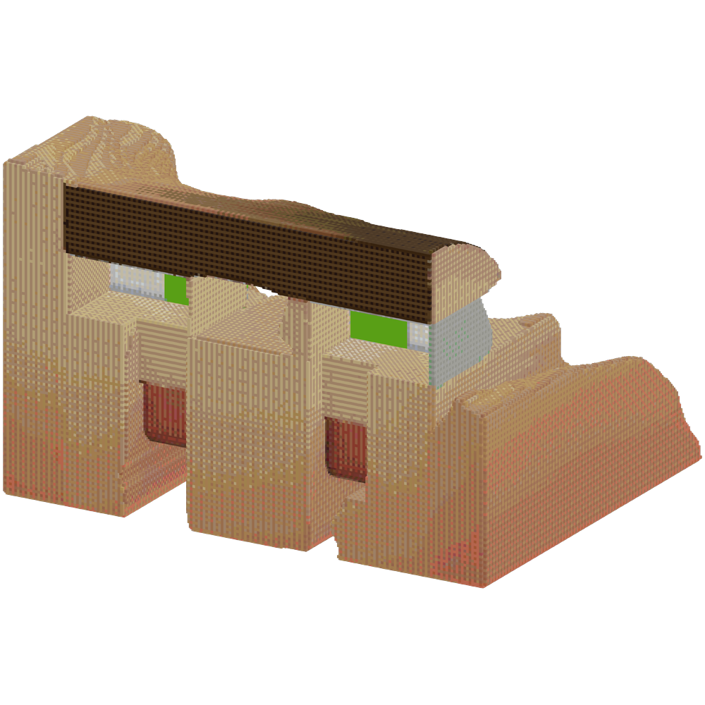 turn this image into a huge statue ... | Minecraft Build - BlockGPT