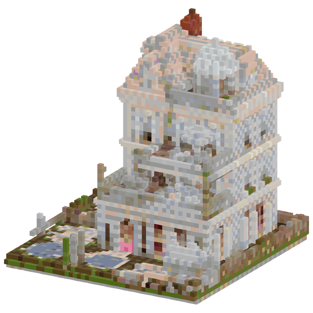 A small mansion for a princess made... | Minecraft Build - BlockGPT