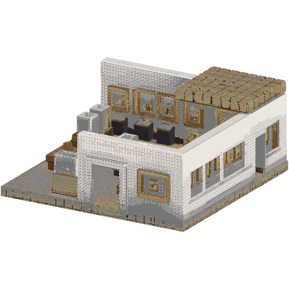 Fully build a complete museum with ... | Minecraft Build - BlockGPT