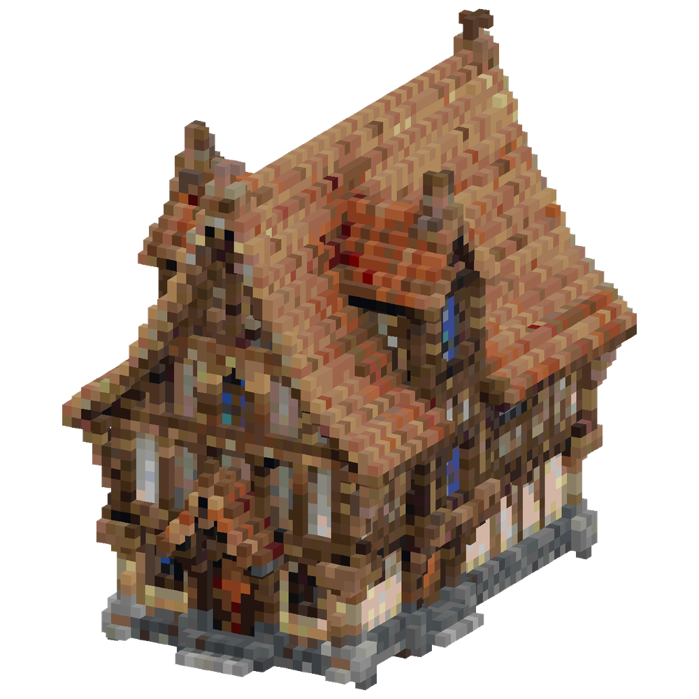 Make a Medieval styled build, use b... | Minecraft Build - BlockGPT