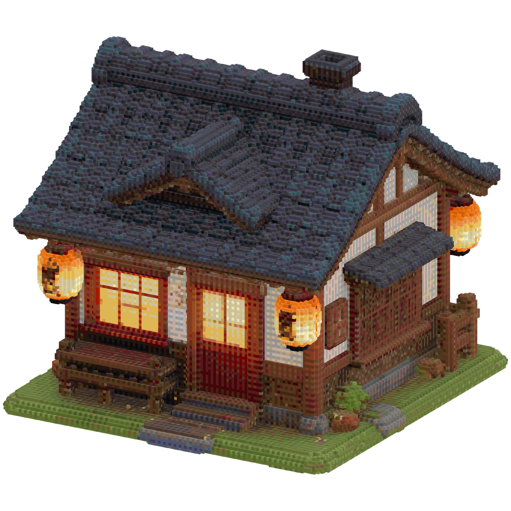 small Japanese countryside house wi... | Minecraft Build - BlockGPT