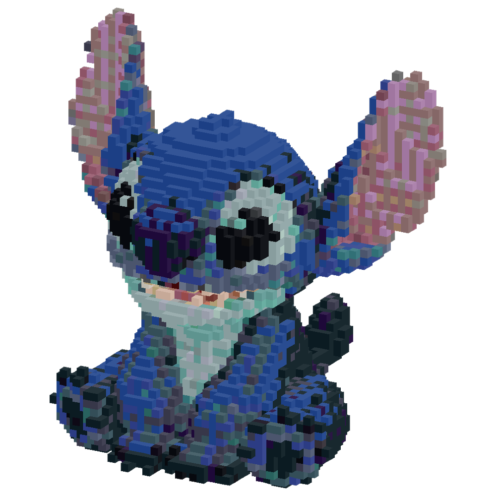 make a sitting Stitch | Minecraft Build - BlockGPT