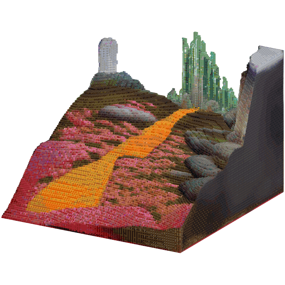 Generate a 1:1 scale, ultra-detaile... | Minecraft Build - BlockGPT