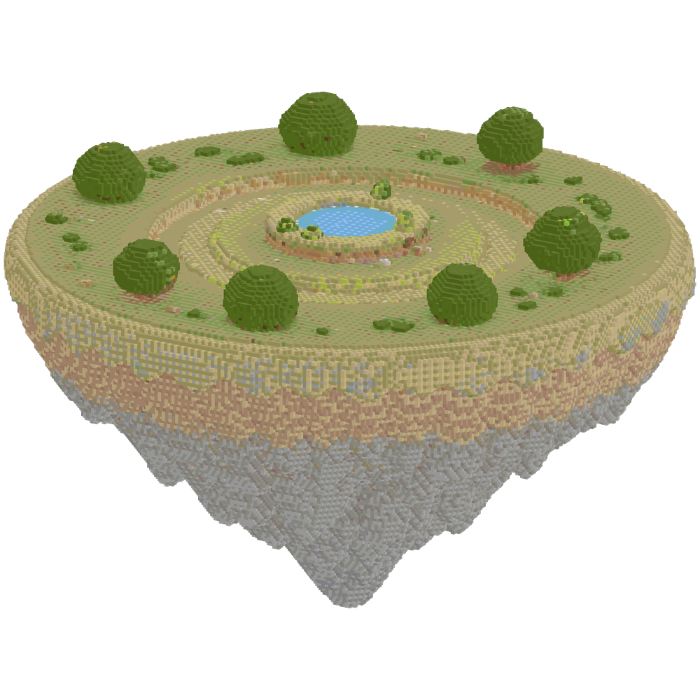 Create a giant floating island, 300... | Minecraft Build - BlockGPT