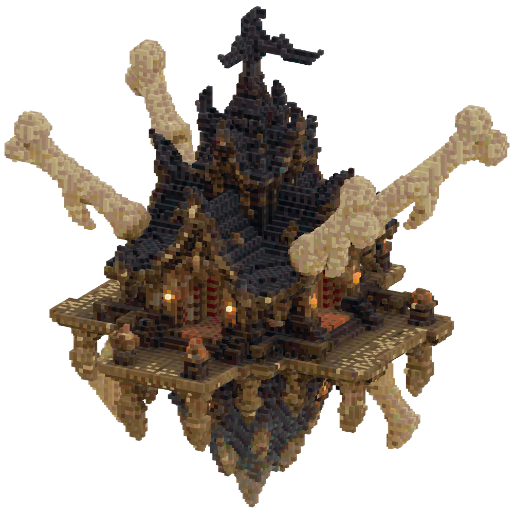 I want a building of Acherus the Eb... | Minecraft Build - BlockGPT