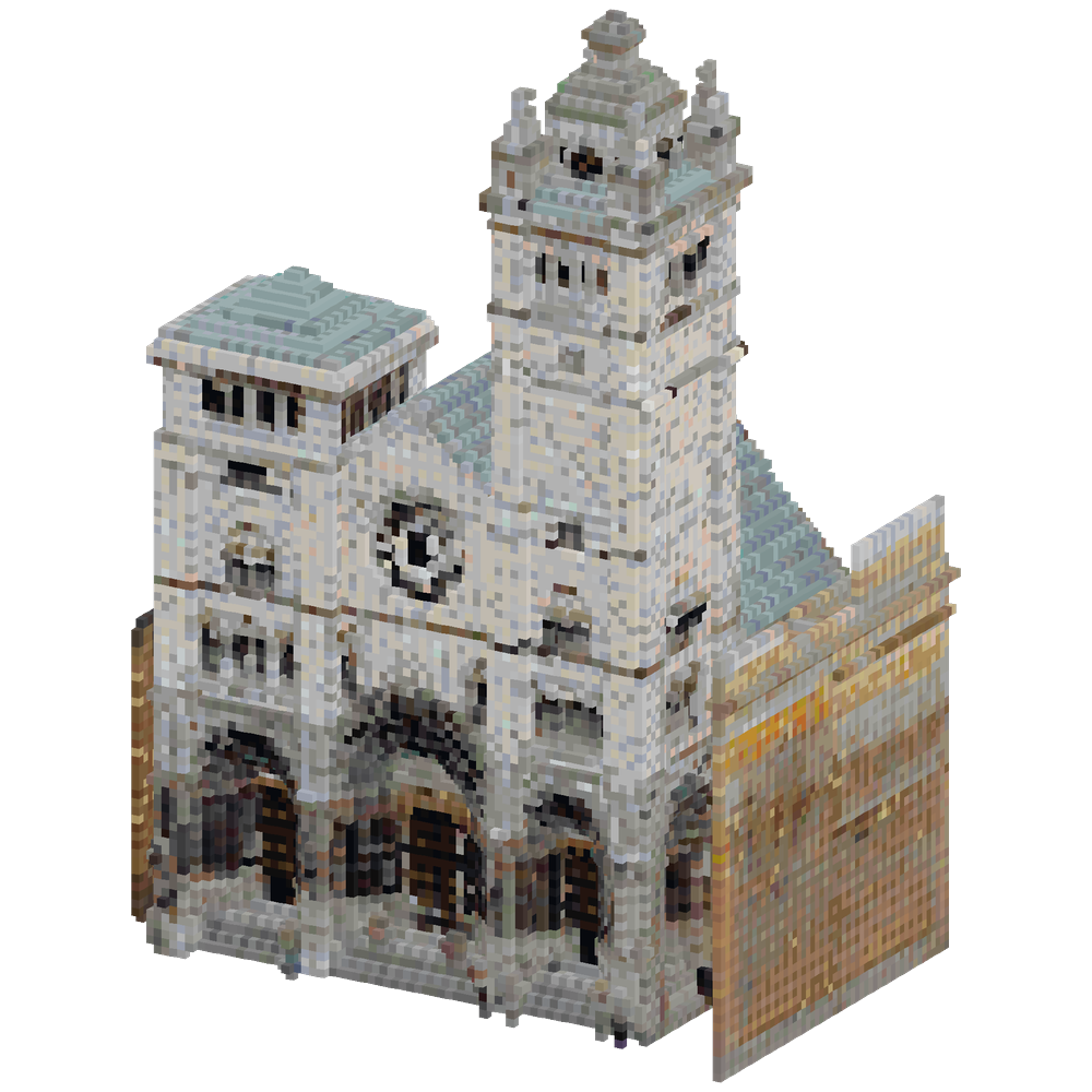 Cattedrale di San Lorenzo in Genoa,... | Minecraft Build - BlockGPT