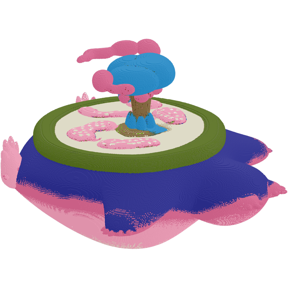 make sure the whole body is volumet... | Minecraft Build - BlockGPT