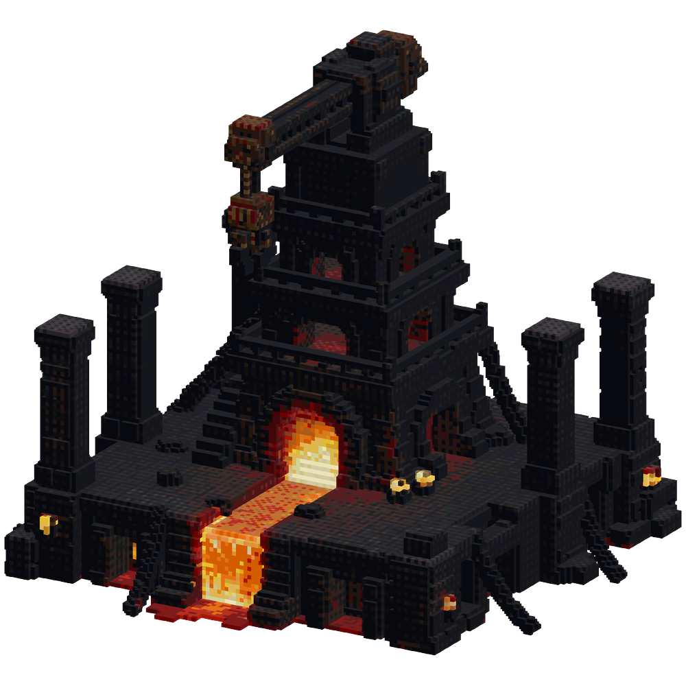 Generate a massive ancient industri... | Minecraft Build - BlockGPT